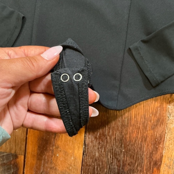 Abercrombie & Fitch Black Long Sleeve Bodysuit Women’s Size M Mock Neck - Picture 7 of 10